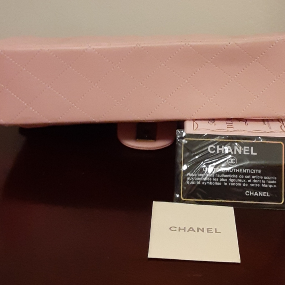 Chanel Double Flap Pink Lambskin Leather - Picture 5 of 5